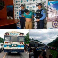 Capturan a jefe de banda que masacró a tres personas en asalto a bus de Tela