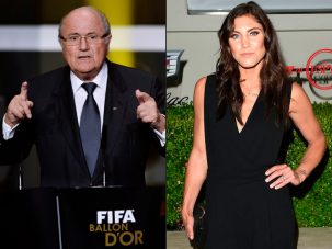 La futbolista estadounidense Hope Solo acusa a Blatter de haberle tocado el trasero