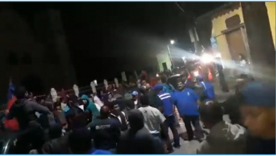 Nacionalistas y Alianzas en batalla campal en Gracias, Lempira