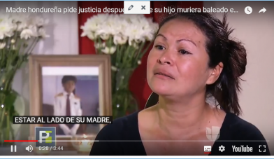 Hondureña exige justicia por asesinato de su niño en frontera México-EEUU