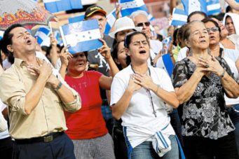 Evangelistas en jornada de oración pide por la paz en Honduras