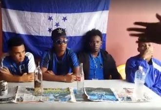 Parodia de los jugadores de la selección de Honduras