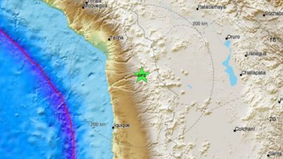 Fuerte Sismo sacude el norte de Chile