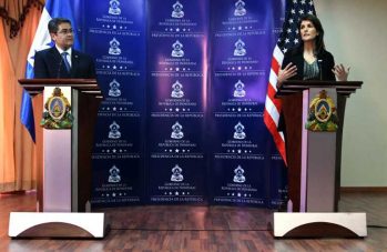 Presidente Hernández: “Con embajadora Haley coincidimos en luchar contra el narcotráfico y maras”