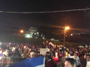 "Indignados" marchan en Honduras en apoyo a lucha de la OEA contra la corrupción
