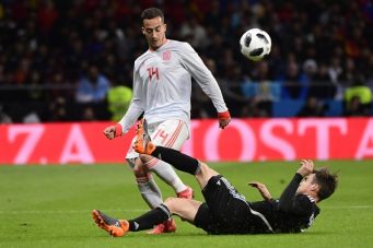 España golea 6-1 en amistoso a una Argentina sin Messi
