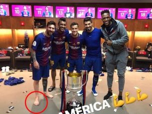 MESSI Y SUS COMPAÑEROS SUDAMERICANOS DEL FC BARCELONA