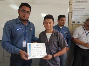 Como parte del apoyo a la academia la Empresa Energía Honduras (EEH) continúa realizando capacitaciones y talleres sobre electricidad básica y seguridad
