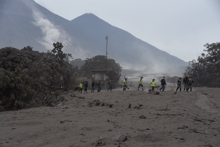 erupción del volcán de Fuego