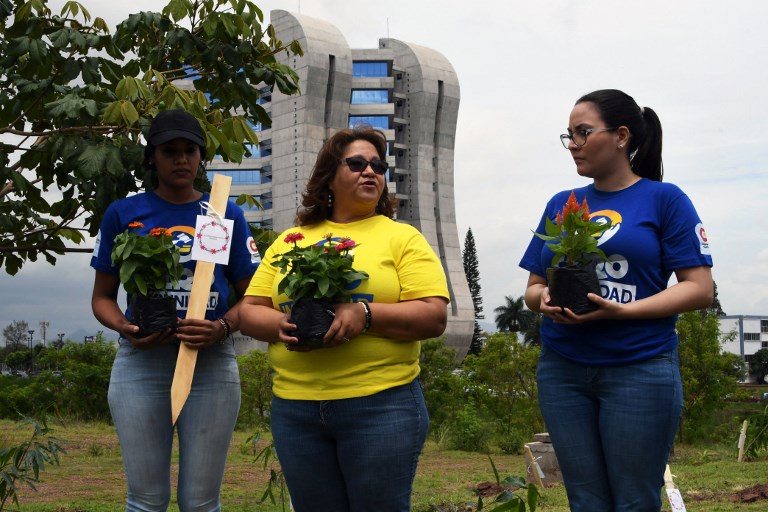 estudiantes sembraron
