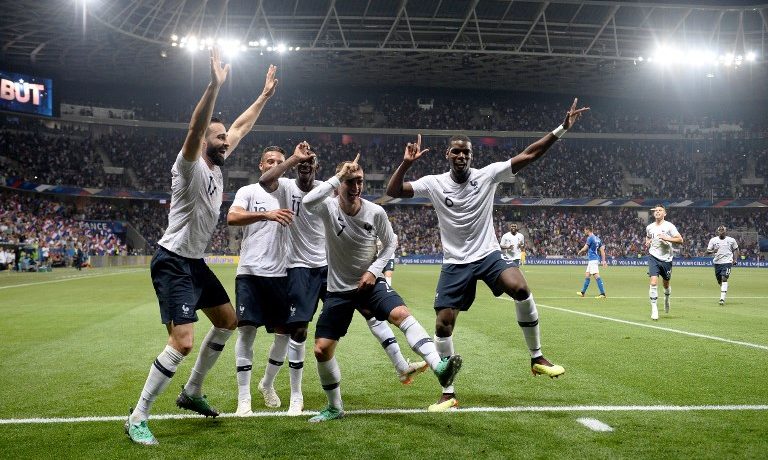 Francia gana 3-1 a la nueva Italia de Mancini en partido amistoso