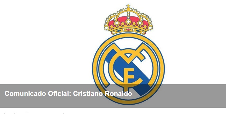ASÍ SE ANUNCIÓ EL TRASPASO DE CRISTIANO RONALDO