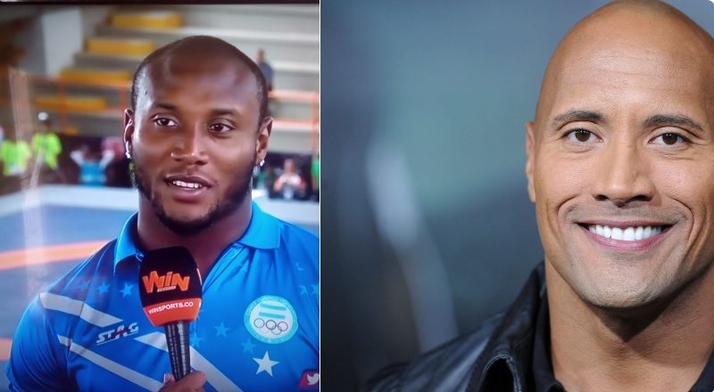 'LA ROCA' Y KEVIN MEJÍA TIENEN CIERTO PARECIDO