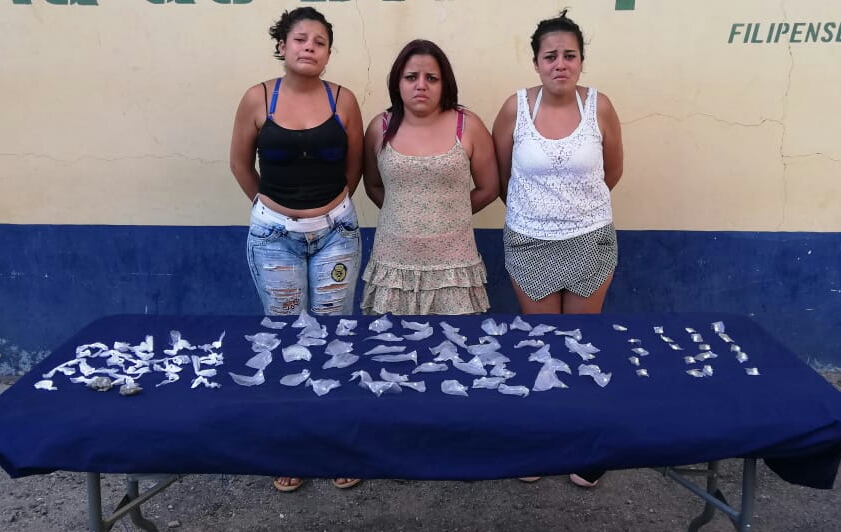 supuestas pandilleras de la 18