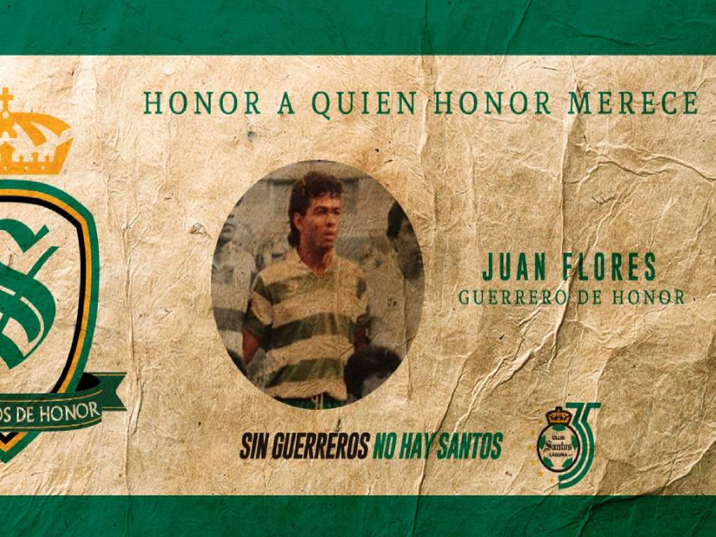 Por decisión unánime Santos de México nombra Guerrero de Honor al hondureño Juan Flores