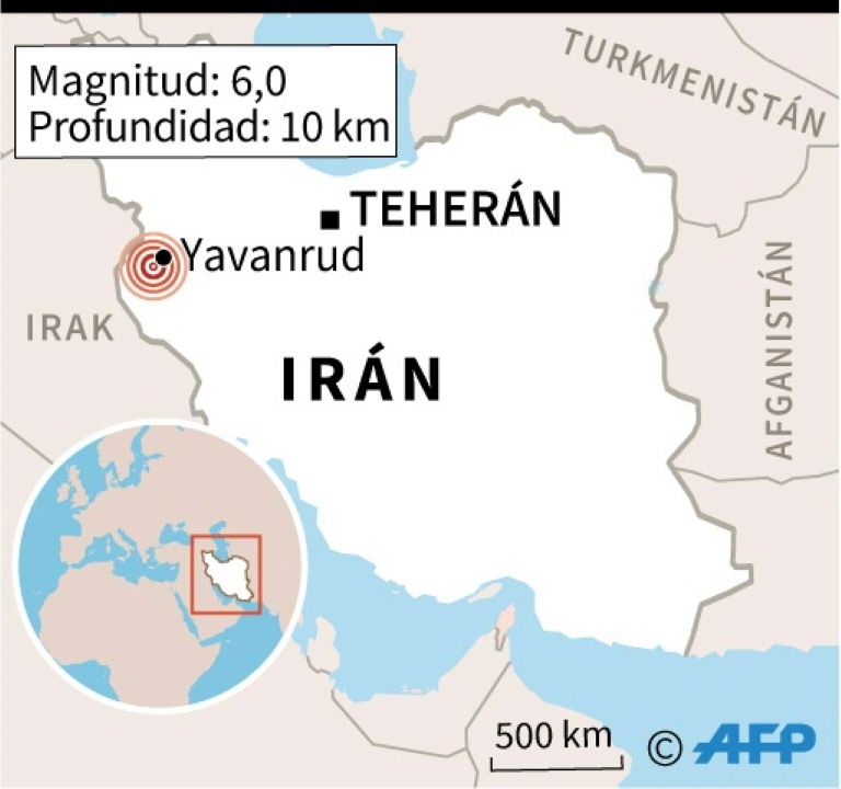 Un sismo en el oeste de Irán deja dos muertos y al menos de 255 heridos