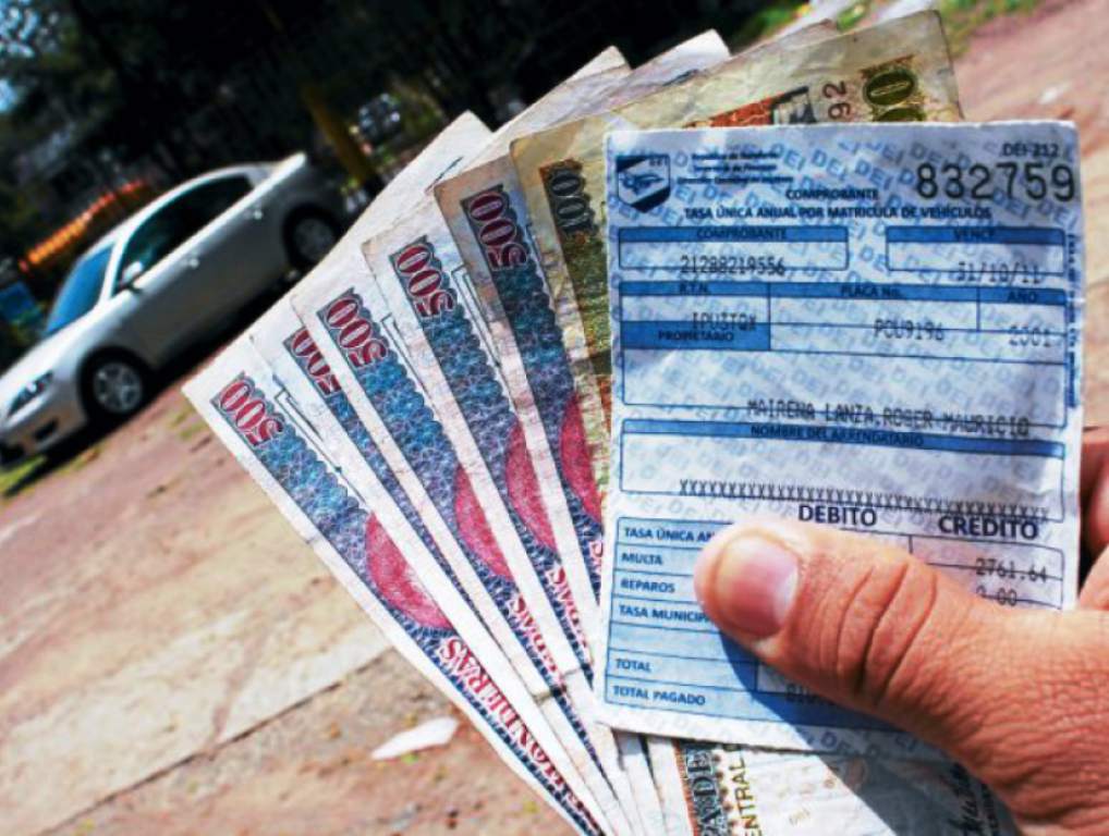 Mil millones de lempiras se han recaudado por tasa vehicular
