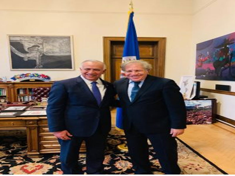 Presidente del CN se reúne con secretario de la OEA para revisar avances del convenio de reformas electorales