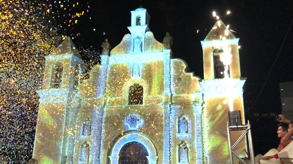 Iglesia La Merced de Gracias, Lempira, es iluminada con parte de la historia local