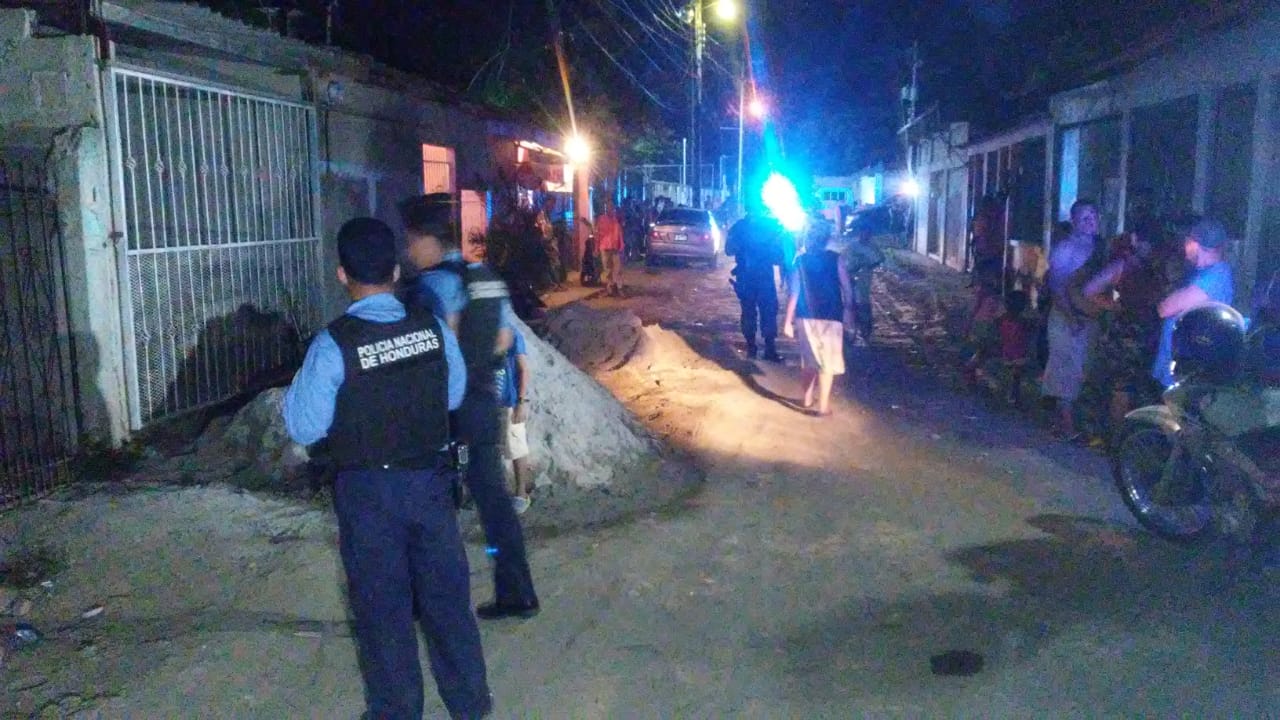 Dos jóvenes asesinados a balazos en colonia Sandoval Sorto de San Pedro Sula