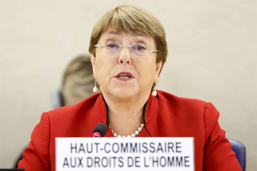 La alta comisionada de Naciones Unidas para los Derechos Humanos, Michelle Bachelet. EFE/EPA/SALVATORE DI NOLFI/Archivo