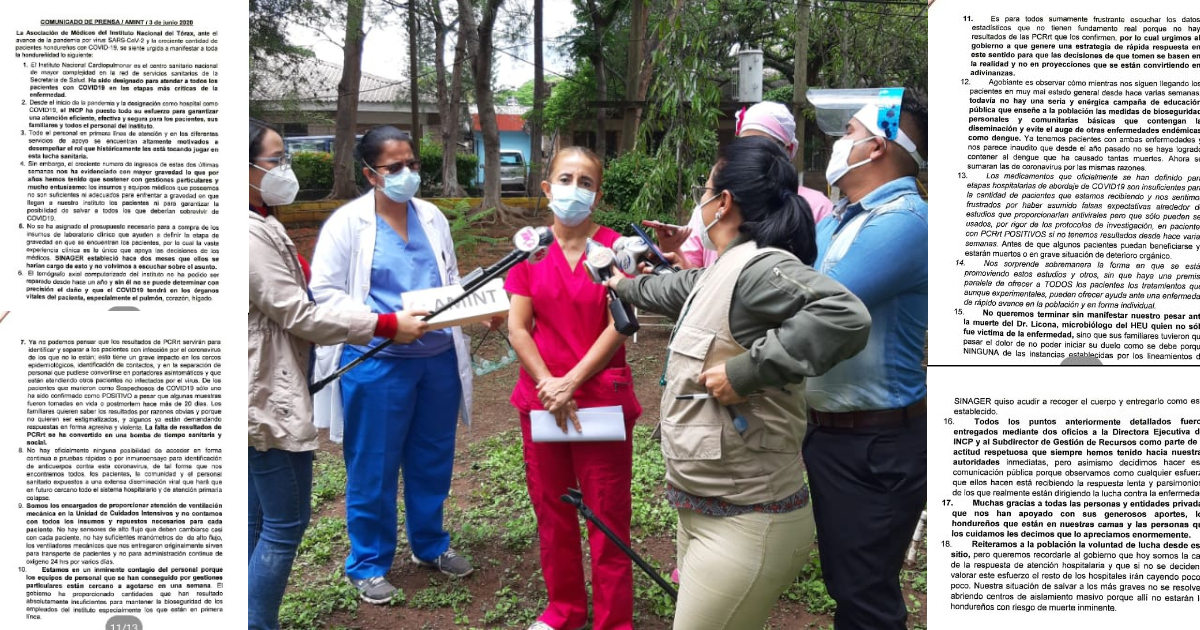 Doctores del Tórax denuncian que equipos médicos son "insuficientes e inadecuados" para atender pacientes con COVID-19