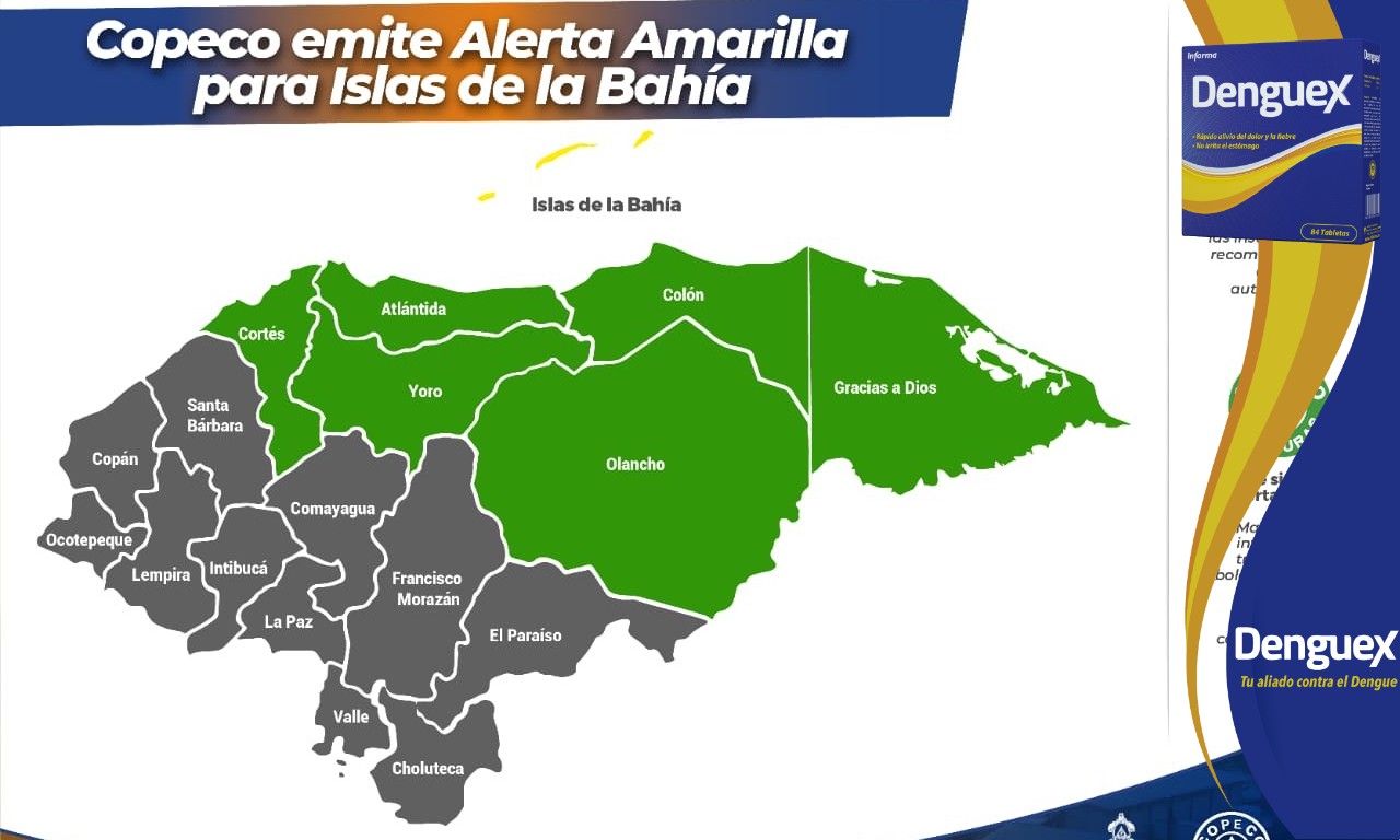 Copeco emite alerta amarilla para Islas de la Bahía por tormenta tropical Nana