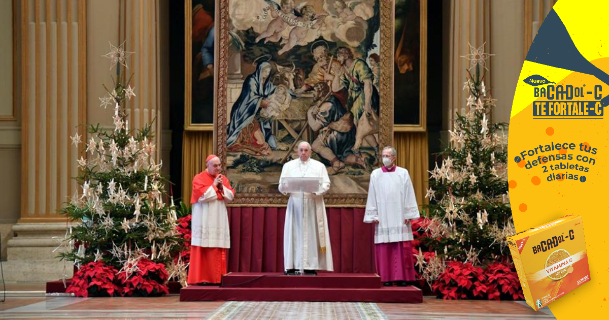 El papa pide que todos tengan acceso a la vacuna en su mensaje de Navidad