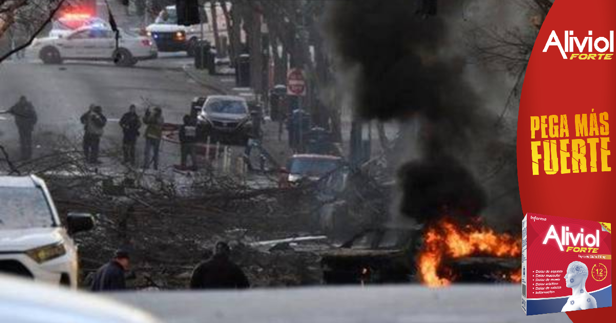 Se registra explosión en el centro de Nashville (EE.UU.)