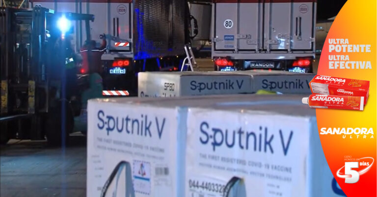 Aterriza en Argentina un vuelo con 709.085 vacunas Sputnik V, 350.000 del componente 2