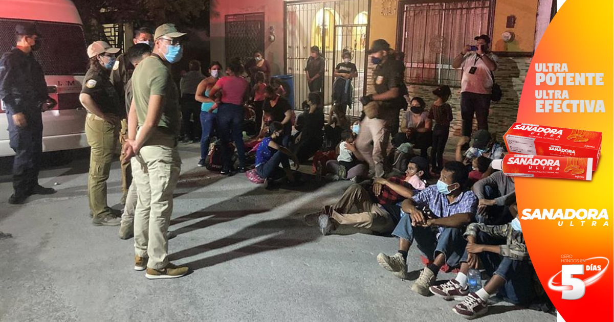 Agentes hallan a 648 migrantes, entre ellos hondureños en autobuses y viviendas del norte de México