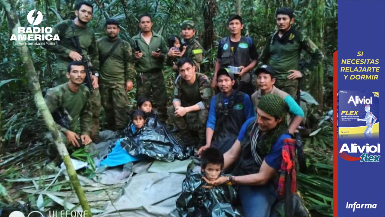 Hallan con vida a los cuatro niños