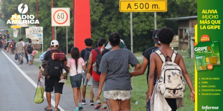 La caravana migrante se desintegra en el sur de México tras más de 10 días de recorrido