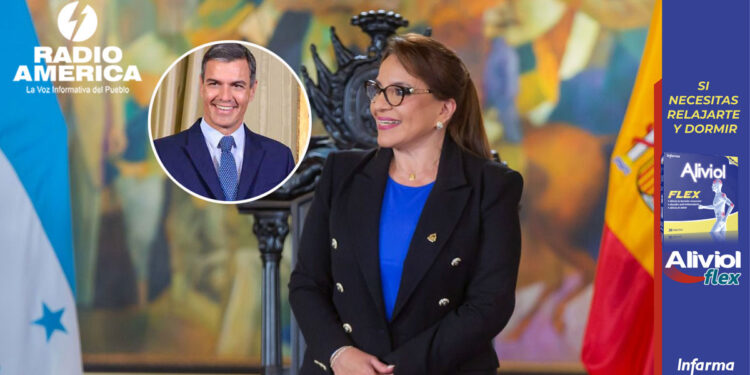 Presidenta hondureña felicita a Sánchez por reelección como presidente de Gobierno español