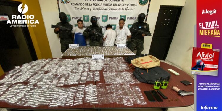 Capturan a supuestos traficantes de droga en El Progreso, Yoro