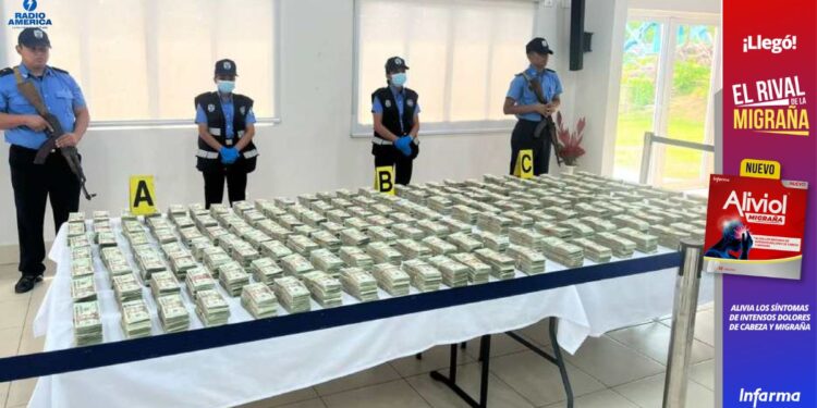 Nicaragua decomisa 1,5 millones de dólares ligados al narcotráfico que iban sobre una mula