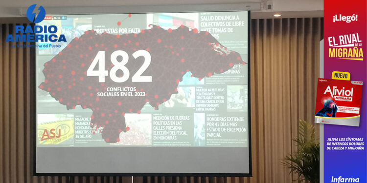 La conflictividad en Honduras registró en 2023 alrededor de 482 casos