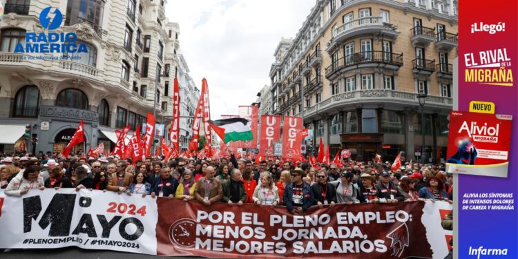 Los trabajadores alrededor del mundo piden reducción de jornada y mejoras salariales en el 1 de Mayo