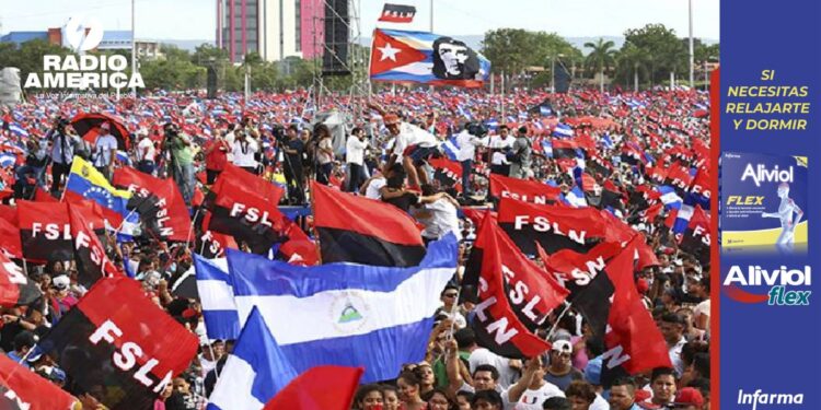 Sandinistas conmemoran la revolución respaldados por Cuba, Bielorrusia, Venezuela y Rusia