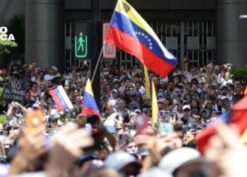 Unas 250 personas protestan en Bruselas contra los resultados oficiales en Venezuela