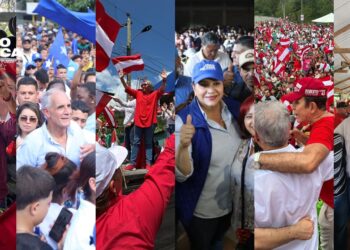 Precandidatos presidenciales siguen con sus cierres de campaña por el país