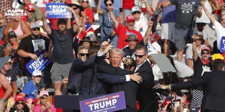 La Casa Blanca coloca un cuadro del atentado a Trump en el lugar del retrato de Obama