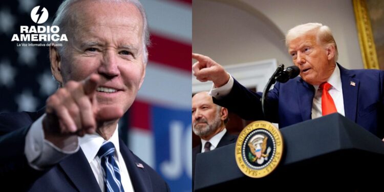 Trump culpa a Biden de la contracción del PIB y niega la responsabilidad de sus aranceles