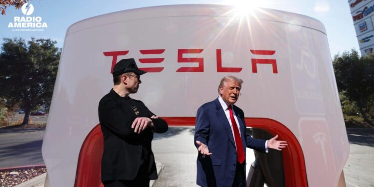 Tesla cae un 14 % en bolsa tras tensarse la disputa entre Trump y Musk