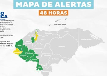 COPECO mantiene alerta amarilla por lluvias e inundaciones en Ocotepeque y comunidades aledañas al río Ulúa
