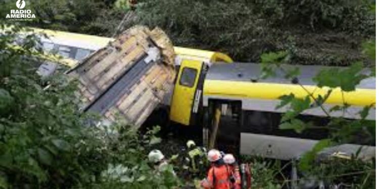 Numerosos heridos en descarrilamiento de un tren de pasajeros en sur de Alemania