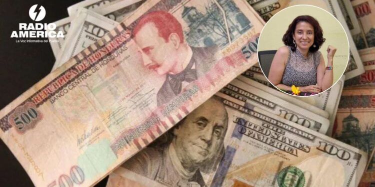 Nancy Ochoa, advirtió que la devaluación del lempira ha alcanzado 3.25 % desde enero de 2025, lo que deteriora los salarios de los hondureños.