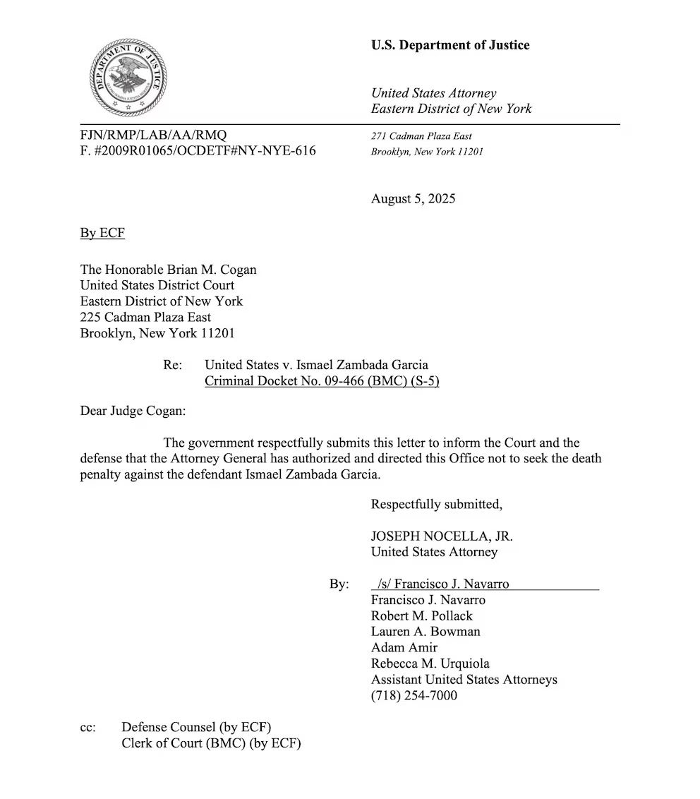 El pacto alcanzado por el ex líder del Cártel de Sinaloa con fiscales federales estadounidenses podría marcar un antes y un después en la cooperación bilateral. (US Department of Justice)