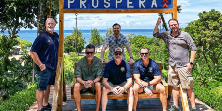Oficiales electos del Estado de La Florida, Estados Unidos visitaron la Zona Próspera en Roatán para impulsar inversión y empleo