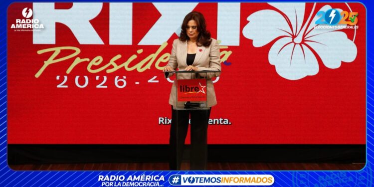 La candidata presidencial oficialista denuncia injerencia de Trump en comicios de Honduras